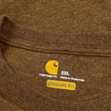 Carhartt T-Shirt - 2XL Brown Cotton