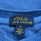 Age 5 Polo By Ralph Lauren Polo Shirt - XS Blue Cotton