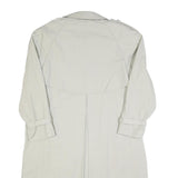 CHARLES VOGELE Womens Cream Cotton Double Breasted Coat M Jacket Button Plain