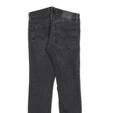 LEVI'S Mens Slim Black Jeans Denim W30 L30 Zip Cotton Blend Stylish