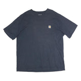 CARHARTT Mens Navy Blue Pocket T-Shirt XL Short Sleeve Crew Neck Cotton Casual