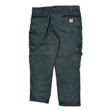 Carhartt Cargo Trousers - 38W 30L Black Cotton