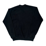 90S Blank Fruit Of The Loom Sweatshirt - Medium Black Cotton Blend