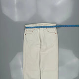 Made In USA Levis 505 Jeans - 30W 34L White Cotton