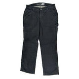Carhartt Cargo Trousers - 32W 28L Black Cotton