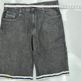 Red Ape Denim Shorts - 40W 12L Grey Cotton