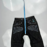 Delf Graphic Jeans - 30W 30L Black Cotton