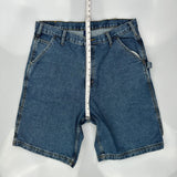 Full Blue Denim Shorts - 36W 10L Blue Cotton
