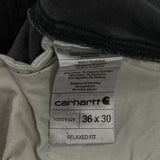 Carhartt Cargo Trousers - 34W 30L Grey Cotton