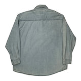 Rams Lee Football Denim Shirt - XL Light Wash Cotton