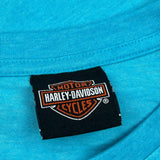 Scorpion Harley-Davidson Chandler, Arizona Harley Davidson Long Sleeve T-Shirt - Small Blue Cotton