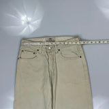 Levis Jeans - 30W 30L Cream Cotton
