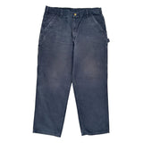 Carhartt Double Knee Carpenter Pants - 38W 32L Gray Cotton