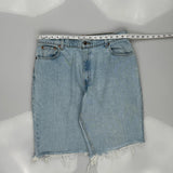 550 Levis Denim Shorts - 34W 10L Light Wash Denim