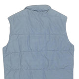 WOOLRICH Boys Blue Light Blue Puffer Jacket L Polyester Zip Sleeveless Outdoor