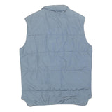 WOOLRICH Boys Blue Light Blue Puffer Jacket L Polyester Zip Sleeveless Outdoor