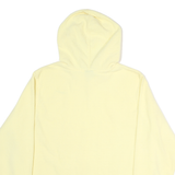 NIKE Womens Yellow Pullover Hoodie L Small Logo Cotton Blend Casual