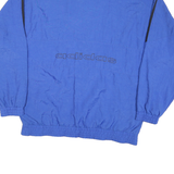 ADIDAS Mens Blue Black Trefoil Track Jacket M Polyester Blend Zip Athletic