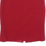 JIGSAW Womens Red Mini Wool Plain Skirt M Classic Elegant Office Wear