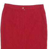 JIGSAW Womens Red Mini Wool Plain Skirt M Classic Elegant Office Wear