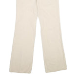 TOMMY HILFIGER Womens Beige Cotton Blend Regular Fit Straight Trousers W30 L33