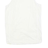 CHAMPION Womens White Graphic Vest 2XL Sleeveless Crew Neck Drawstring Jersey