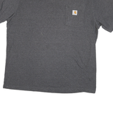 CARHARTT Mens Grey Graphic T-Shirt XL Short Sleeve Crew Neck Rugged Design