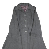 MORRIS Womens Grey Button Jacket S Woven Classic Elegant Stylish Tailored