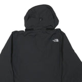 THE NORTH FACE Mens Black Outdoor Jacket L Polyester Blend Plain Zip Hooded