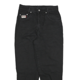 HIS Womens Jeans Black Relaxed Tapered Denim Medium W28 L27 Stylish Casual Wear