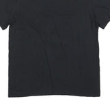 NIKE Mens Black Just Do It T-Shirt M Short Sleeve Crew Neck Cotton Blend