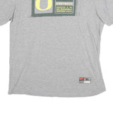 NIKE Mens Grey Football Graphic T-Shirt XL Cotton Crew Neck Short Sleeve Sports