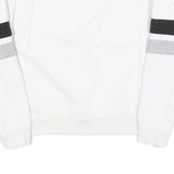 FILA Womens White & Black Sweatshirt Crew Neck L Cotton Blend Logo Pullover