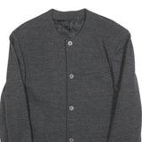 OLIVER STRELI Mens Grey Wool Button Jacket M Plain Stylish Modern Outerwear