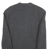 OLIVER STRELI Mens Grey Wool Button Jacket M Plain Stylish Modern Outerwear