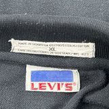 1980S Levis Polo Shirt - XL Black Cotton