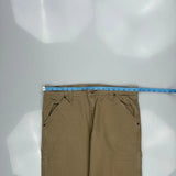 Wrangler Carpenter Trousers - 37W 30L Khaki Cotton