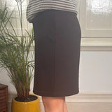 Talex Mini Skirt - 28W UK 8 Brown Polyester
