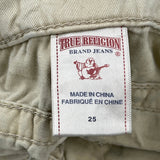 True Religion Chino Shorts - 25W UK 6 Beige Cotton