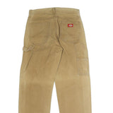 DICKIES Mens Jeans Beige Regular Straight Denim W30 L30 Workwear Zip Closure