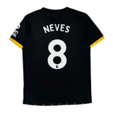 Wolverhampton Wanderers Adidas 2019-20 Neves Away Football Shirt - Medium Black Polyester
