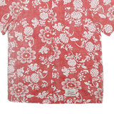 VANS Mens Red & White Floral Short Sleeve Shirt M Cotton Blend Summer Casual