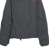 SUPERDRY Womens Black Nylon Zip Jacket S Casual Lightweight Design