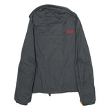 SUPERDRY Womens Black Nylon Zip Jacket S Casual Lightweight Design
