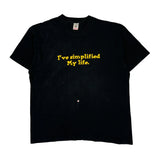 Herbicide Fruit Of The Loom Single Stitch T-Shirt - XL Black Cotton