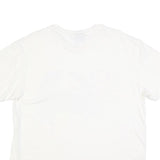 POLO RALPH LAUREN Mens White Blue Graphic T-Shirt L Short Sleeve Crew Neck