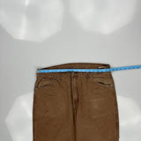 Dickies Carpenter Trousers - 36W 30L Brown Cotton