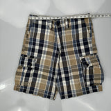 Levis Checked Cargo Shorts - 32W 11L Multicoloured Cotton