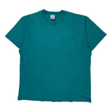 Single Stitch 90S Blank Bvd T-Shirt - XL Green Cotton