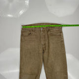 Levis 501 Jeans - 35W 31L Brown Cotton